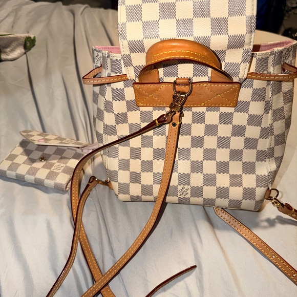 Checkered Backpack and Wallet Set - Picture 2 of 4